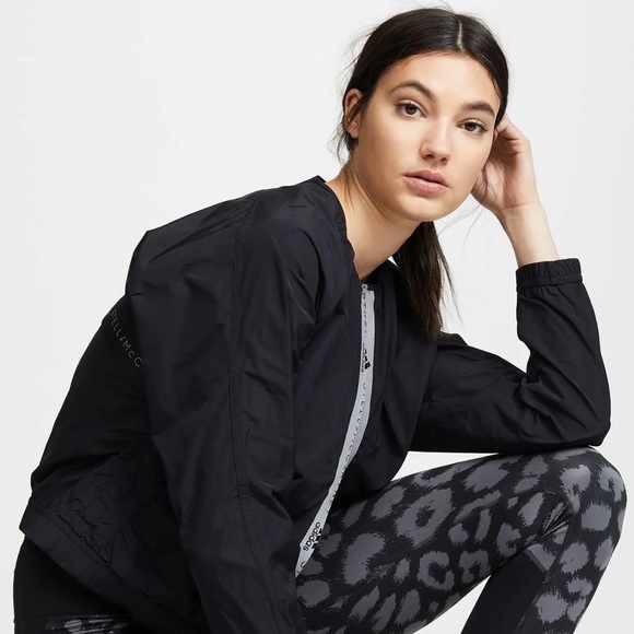 Adidas By Stella McCartney Black Bomber Jacket - Picture 3 of 13